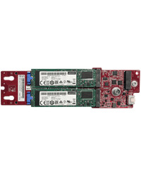 Lenovo ThinkSystem M.2 SATA 2-Bay RAID Enablement Kit (supports 2 SATA drives with RAID); ThinkSystem v2 servers;
