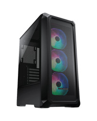 COUGAR Archon 2 Mesh RGB PC Case, Mid Tower, Black + PSU STC600, 600W Preinstalled