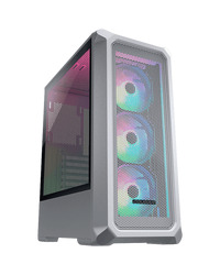COUGAR Archon 2 Mesh RGB PC Case, Mid Tower, White + PSU STC600, 600W Preinstalled