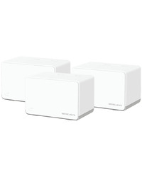 Mercusys Halo H70X(3-pack) AX1800 Whole Home Mesh Wi-Fi 6 System, 574 Mbps at 2.4 GHz + 1201 Mbps at 5 GHz,Internal Antennas, 3xGigabit Ports per Unit,1024-QAM, OFDMA, MERCUSYS APP, Router/AP Mode, 150+ devices, 550m2 coverage