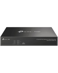 TP-Link VIGI NVR1004H 4 Channel Network Video Recorder,  H.265+/H.265/H.264+/H.264, Up to 8MP resolution, 80 Mbps Incoming Bandwidth(up to 4 channels), 1× SATA Interface(up to 10 TB), VGA, 2xUSB, 1xHDMI, 1x10/100 RJ-45, Smart Detection