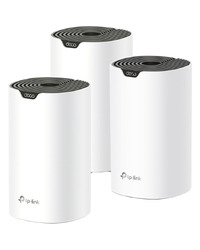 TP-Link Deco S7(3-pack) AC1900 Whole Home Mesh Wi-Fi System, 600 Mbps at 2.4 GHz +1300 Mbps at 5 GHz, 3× Internal Ant., 3× Gigabit Ports (WAN/LAN auto-sensing),Deco App,Router/AP Mode, IPv6,Parental Controls,QoS, 3x3 MU-MIMO,Beamforming,100+devices