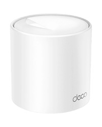 TP-Link Deco X10 (1-pack) AX1500 Whole Home Mesh Wi-Fi 6 System, 300 Mbps at 2.4 GHz + 1201 Mbps at 5 GHz,Internal Antennas, 2× Gigabit Ports (WAN/LAN auto-sensing),Deco App, Router/AP Mode, IPv6, IPTV, Parental Controls, QoS, OFDMA, MU-MIMO, WPA3
