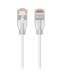 Ubiquiti UACC-Cable-Patch-EL-0.3M-W Nano-thin patch cable with 2.5 GbE support designed to show Etherlighting effects