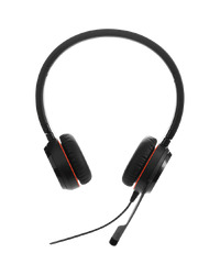 JABRA EVOLVE 30 II MS Stereo USB Headband, Noise cancelling, USB and 3.5 connectivity, with mute-button and volume control on the cord, with leather ear cushion, Microsoft optimized