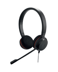 JABRA EVOLVE 20 UC Stereo USB Headband, Noise cancelling, USB connector, with mute-button and volume control on the cord, with foam ear cushion