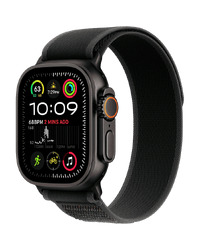 Apple Watch Ultra2 v2 Cellular 49mm Black Titanium Case with Black Trail Loop - M/L