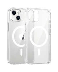 Dviced Magsafe iPhone 15 clear case - White