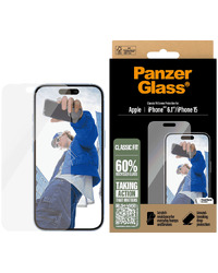 PanzerGlass Screen Protector iPhone 16 | Classic Fit