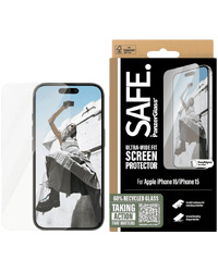 SAFE. by PanzerGlass Screen Protector iPhone 16 | Ultra-Wide Fit
