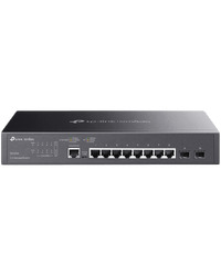 TP-Link SG3210 Omada 8-Port Gigabit L2+ Managed Switch with 2 SFP Slots, 8xGigabit RJ45 ports and 2xGigabit SFP slots, Omada app, Static Routing, VLAN, ACL, QoS, IGMP Snooping, OAM, DDM, ERPS, Zero-Touch Provisioning, Fanless, desktop/rack mounting