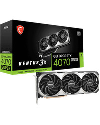 MSI Video Card Nvidia GeForce RTX 4070 SUPER 12G VENTUS 3X OC (12GB GDDR6X/192bit, 3xDP, 1xHDMI, 1x 12VHPWR)