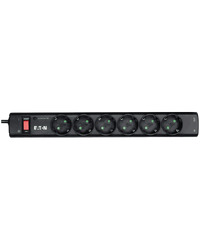 Eaton Protection Strip 6 Tel DIN, 10A, Input: Schuko, Outputs: (6) Schuko, Tel & Internet line Eaton Protection, 2yr warranty