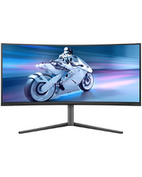 Philips Monitor Evnia 34M2C6500/00 34'' QD-OLED, 21:9, 3440x1440 (UltraWide QHD), 175Hz, 0.03ms, 250 cd/m² (SDR), 1000 cd/m² (HDR), 1,000,000:1, 2x HDMI 2.0, DisplayPort 1.4, 4x USB 3.2, Dark Slate Design, Adaptive-Sy