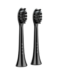 AENO Replacement toothbrush heads, Black, Dupont bristles, 2pcs in set (for ADB0004/ADB0006 and ADB0003/ADB0005)