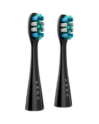 AENO Replacement toothbrush heads, Black, Dupont bristles, 2pcs in set (for ADB0002S/ADB0001S)