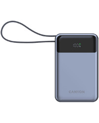 CANYON power bank OnPower 600 built-in cable 20000 mAh PD65W Dark Grey