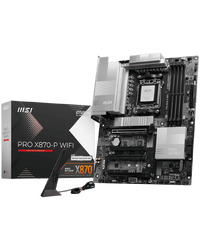MSI Main Board PRO X870-P WIFI, X870,AM5,4xDDR5,4xPCI-Ex16,3xM.2,4xSATA3,1xUSB4,1xUSB3.2 Gen2x2,3xUSB3.2 Gen2
