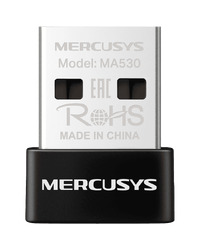 Mercusys MA530 Bluetooth 5.3 Nano USB Adapter, Bluetooth 5.3, Nano-Size, USB 2.0, Supported operating systems include Win 11/10/8.1/7, Work with devices supported the earlier Bluetooth version