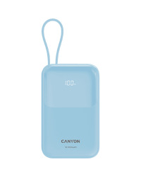 CANYON power bank OnPower 101 built-in cable 10000 mAh PD22.5W Blue