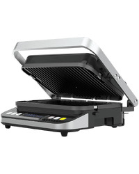 AENO ''Electric Grill EG1: 2000W, 3 heating modes - Upper Grill, Lower Grill, Both Grills  Defrost, Max opening angle -180°, Temperature regulation, Timer, Removable double-sided plates, Plate size 320*220mm''