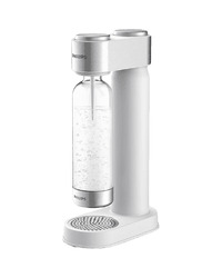 PHILIPS GoZero sparkling water maker ADD4902WH/10, manual, steel trim, 1 L bottle, white