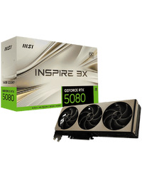 MSI INSPIRE GeForce RTX 5080 16GB GDDR7 PCI Express 5.0 Graphics Card RTX 5080 16G INSPIRE 3X OC
