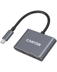 CANYON hub DS-3 3in1 USB-C Dark Grey