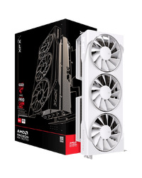 XFX Swift AMD Radeon RX 9070 OC White Triple Fan Gaming Edition with 16GB GDDR6 HDMI 3xDP, AMD RDNA 4