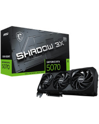 MSI Video Card Nvidia GeForce RTX 5070 12G SHADOW 3X OC (12GB GDDR7/192bit, PCI-E Gen5, 3x DP 2.1, 1x HDMI 2.1, 1x 16-pin Power Connector, Retail)