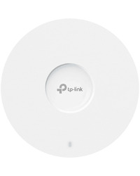 Omada  AX6000 Ceiling Mount Dual-Band Wi-Fi 6 Access Point 1×2.5G RJ45 Port 1148Mbps at  2.4 GHz + 4804 Mbps at 5 GHz 802.3at POE+ and 12V DC (Power Adapter is not included), 4×Internal Antennas,
