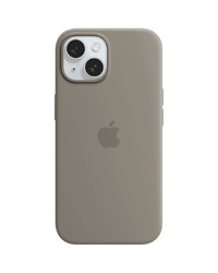 iPhone 15 Silicone Case with MagSafe - Clay,Model A3123