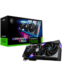 MSI GeForce RTX 5090 32G Gaming Trio OC  32GB GDDR7 (28Gbps 512-bit), PCIe 5X 16, Boost: 2482MHz, HDMI 2.1b, DisplayPort 2.1