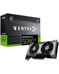 MSI Ventus GeForce RTX 5060 Ti 16GB GDDR7 PCI Express 5.0 x 16 (use x8) Graphics Card RTX 5060 Ti 16G VENTUS 2X OC PLUS
