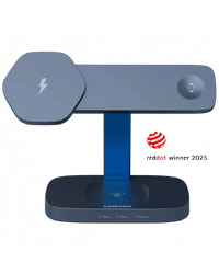 CANYON Wireless Charging Station Hexagon 310 3in1 DarkGrey/Blue