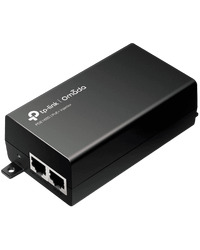 TP-Link POE160S PoE+ Injector Adapter, 1× Gigabit PoE Port, 1× Gigabit Non-PoE Port, 802.3at/af Compliant, Data and Power Carried over The Same Cable Up to 100 Meters, Plastic Case, Pocket Size