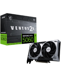 MSI Video Card NVIDIA GeForce RTX 5060 8G VENTUS 2X OC (8GB GDDR7/128bit, 3xDP, 1xHDMI, Recommended PSU 550W)