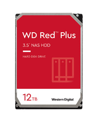 HDD NAS WD Red Plus (3.5'', 12TB, 512MB, 7200 RPM, SATA 6 Gb/s)