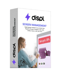 Displ, Digital Signage CMS, Screen Management type, 1 year