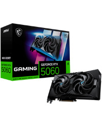MSI Video Card NVIDIA GeForce RTX 5060 8G GAMING OC (8GB GDDR7/128bit, PCI Express Gen 5 x16 pin(uses x8), 3xDP, 1xHDMI, Recommended PSU 550W) ATX