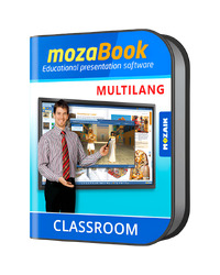 mozaBook MULTILANG - 40 languages / one device/ 1 Yearinteractive educational presentation software for teachers