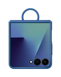 Samsung Galaxy Z Flip7 Ring Case (Silicone) Blue