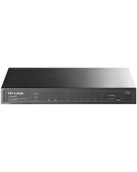 TP-Link SG2210P Omada 10-Port Gigabit Smart Switch with 8 Gigabit PoE+ ports and 2 x SFP slots, 61W total PoE budget, Static routing, VLAN, ACL, QoS, IGMP Snooping, Fanless, metal casing, desktop/wall mount