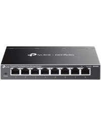 TP-Link ES208G Omada 8-Port Gigabit Easy Managed Switch, 8 x Gigabit RJ45 Ports, Desktop Steel Case and Fanless, Omada App. Flow Control, Loopback Detection, Port Isolation, Port Mirroring, LAG, VLAN, IGMP Snooping, QoS, Storm Control