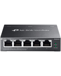 Omada 5-Port Gigabit Easy Managed Switch with 4-Port PoE+ 4× Gigabit PoE+ Ports, 1× Gigabit Non-PoE Ports 802.3at/af, 65 W PoE Power, Desktop Steel Case and Fanless Integration with Omada SDN Controller