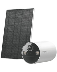 TP-Link Tapo C410 KIT Solar Powered security camera kit, 1 x Tapo C410, 1 x Tapo A201, 2K, 2.4 GHz, solar panel, non-stop power, flexible solar installation, smart detection and notifications (motion, people)