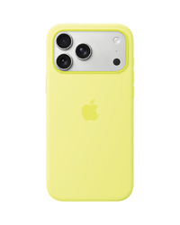 iPhone 17 Pro Max Silicone Case with MagSafe - Neon Yellow,Model A3560
