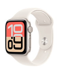 Apple Watch SE 3 GPS 44mm Starlight Aluminium Case with Starlight Sport Band - S/M,Model A3325
