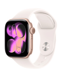 Apple Watch Series 11 GPS 42mm Rose Gold Aluminium Case with Light Blush Sport Band - S/M,Model A3331