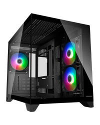 COUGAR FV150 Mini RGB PC Case, Mid tower, Black